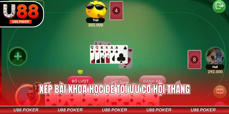 Tiến Lên Miền Nam Online U88 - Khám Phá Luật Và Mẹo Hay Xếp bài khoa học để tối ưu cơ hội thắng